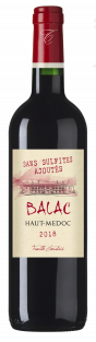 Château Balac sans sulfites ajoutés 2022