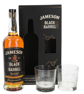 Jameson Black Barrel + 2 verres